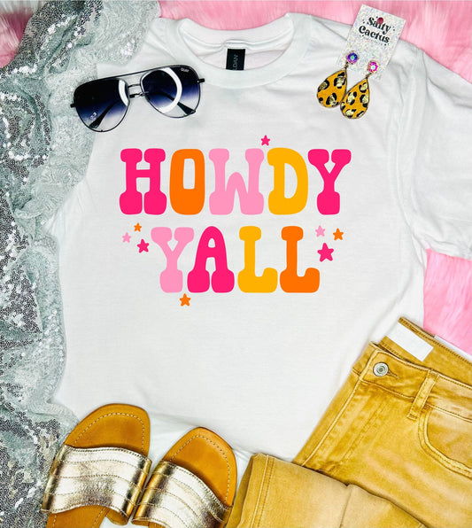 Howdy Ya'll White Tee