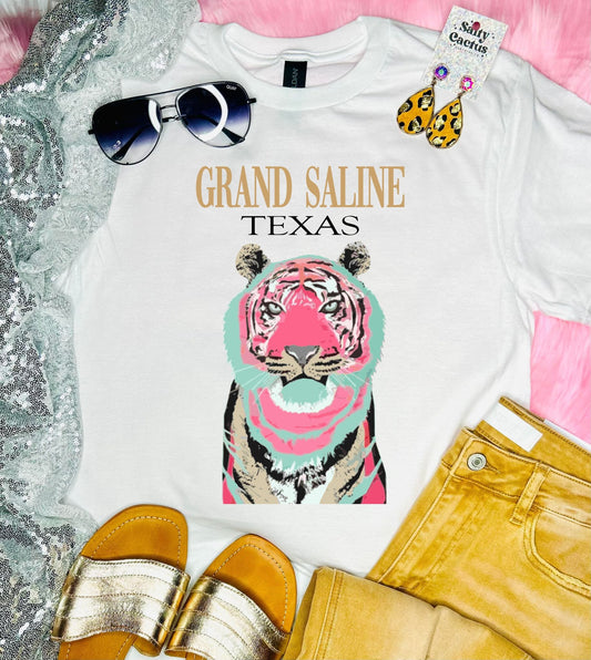 City State Boujee Tiger White Tee