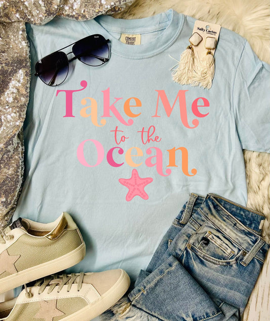 *DTF* Take Me to the Ocean Chambray Comfort Color