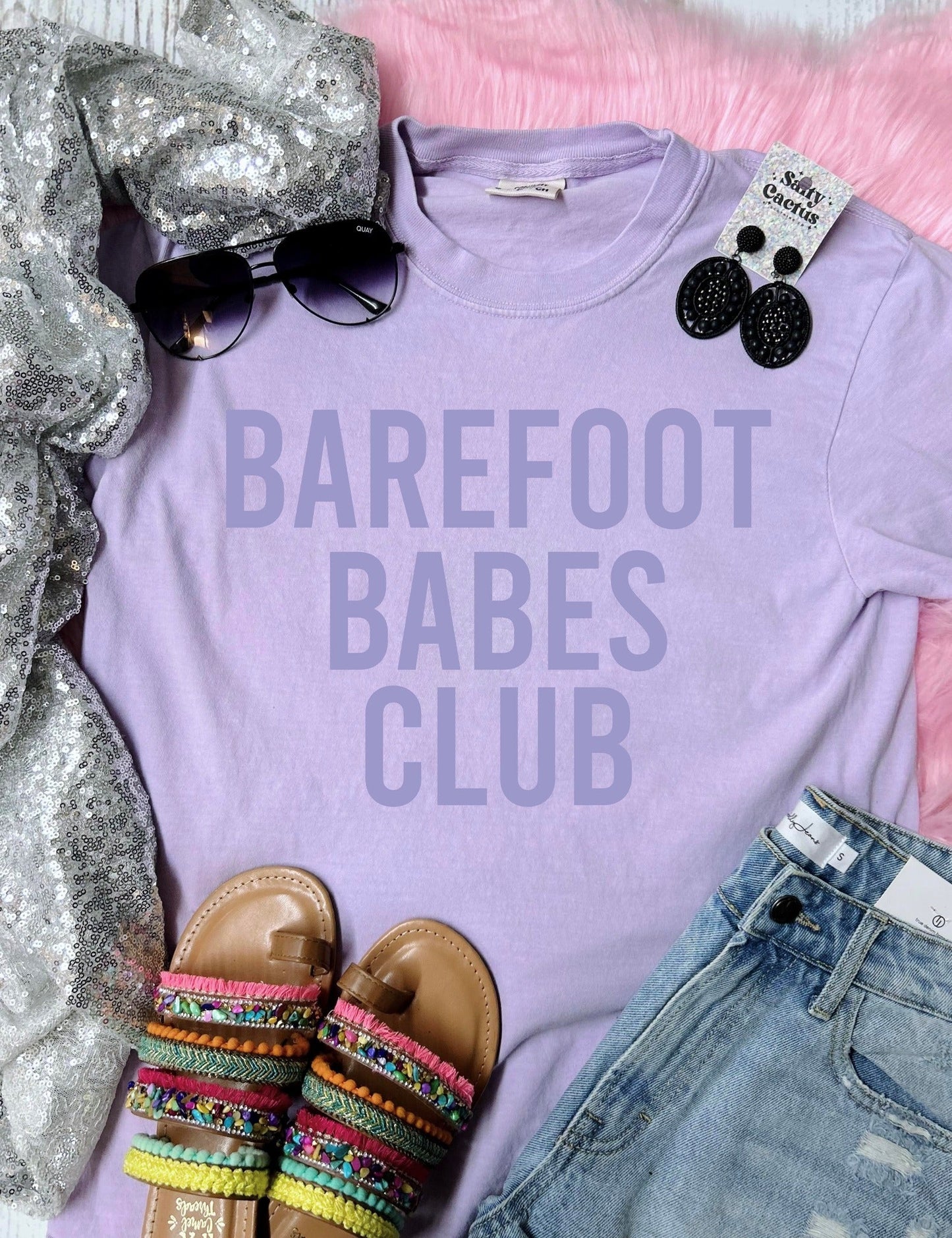 *DTF* Barefoot Babes Club Orchid Comfort Color