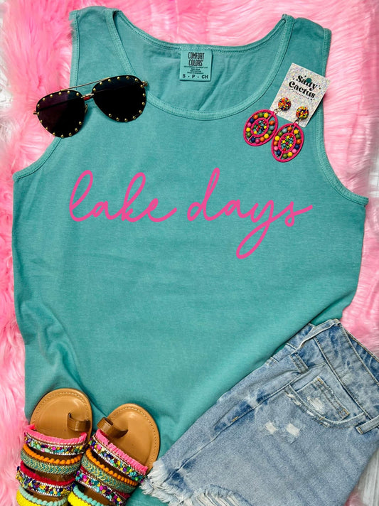 *DTF* Lake Days Seafoam Comfort Color Tank