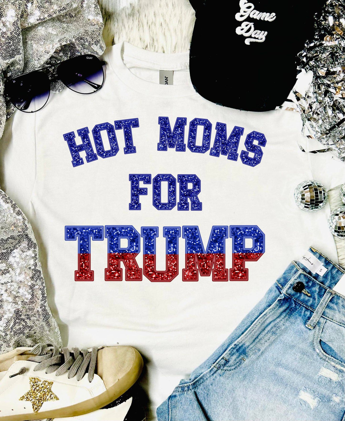 Hot Moms For T White Tee