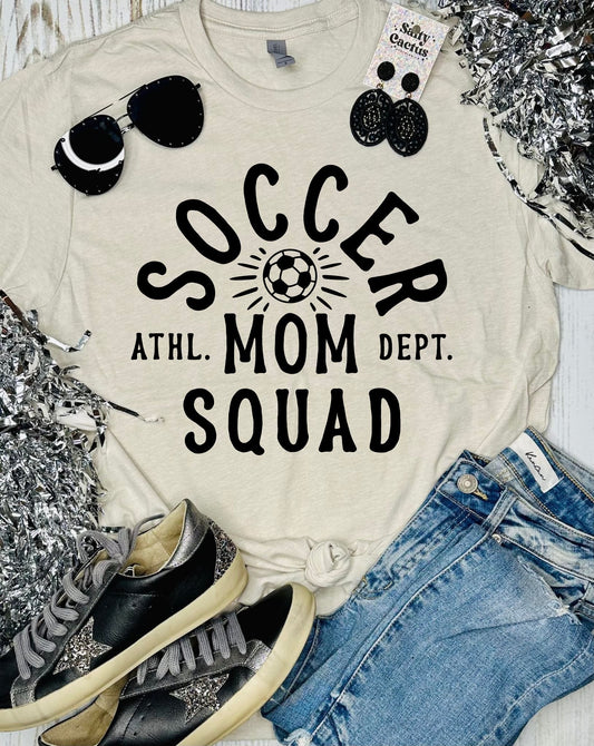 Soccer Mom Squad Dept. Tan Tee