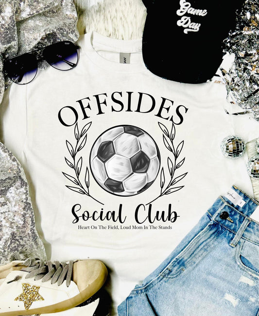 Offsides Social Club White Tee