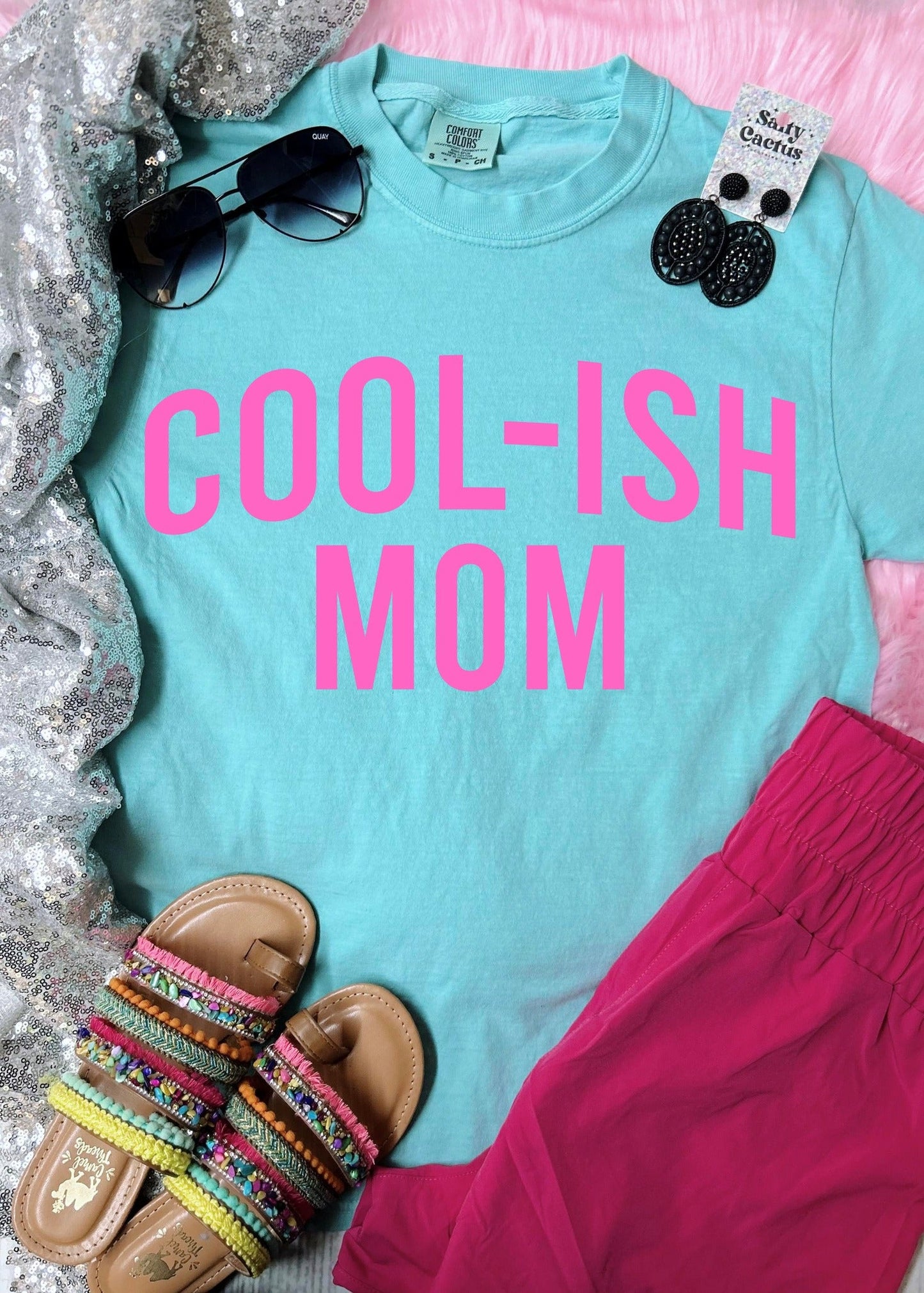 *DTF* Cool-ish Mom Chalky Mint Comfort Color Tee