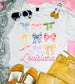 Colorful Ribbons State White Tee