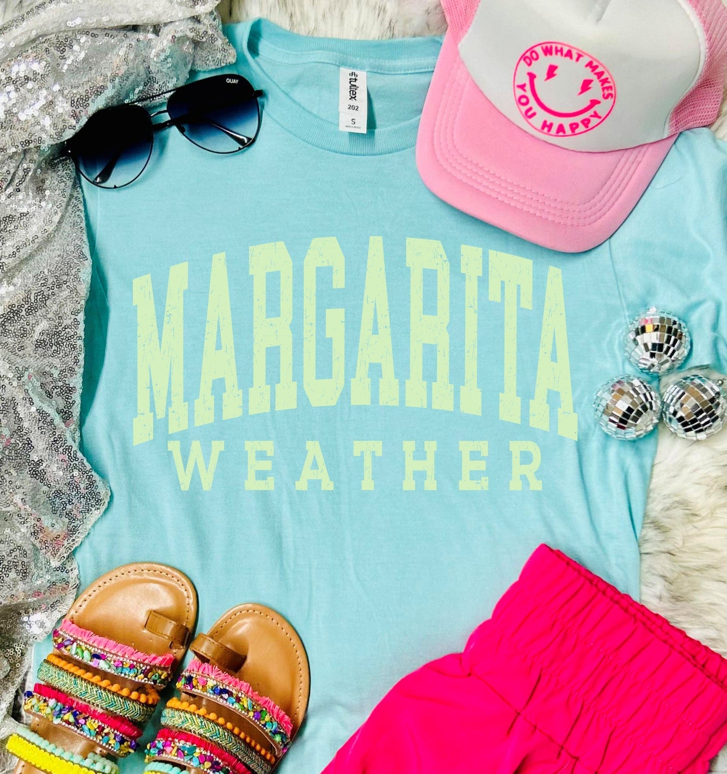 *DTF* Margarita Weather Heather Purist Blue Tee