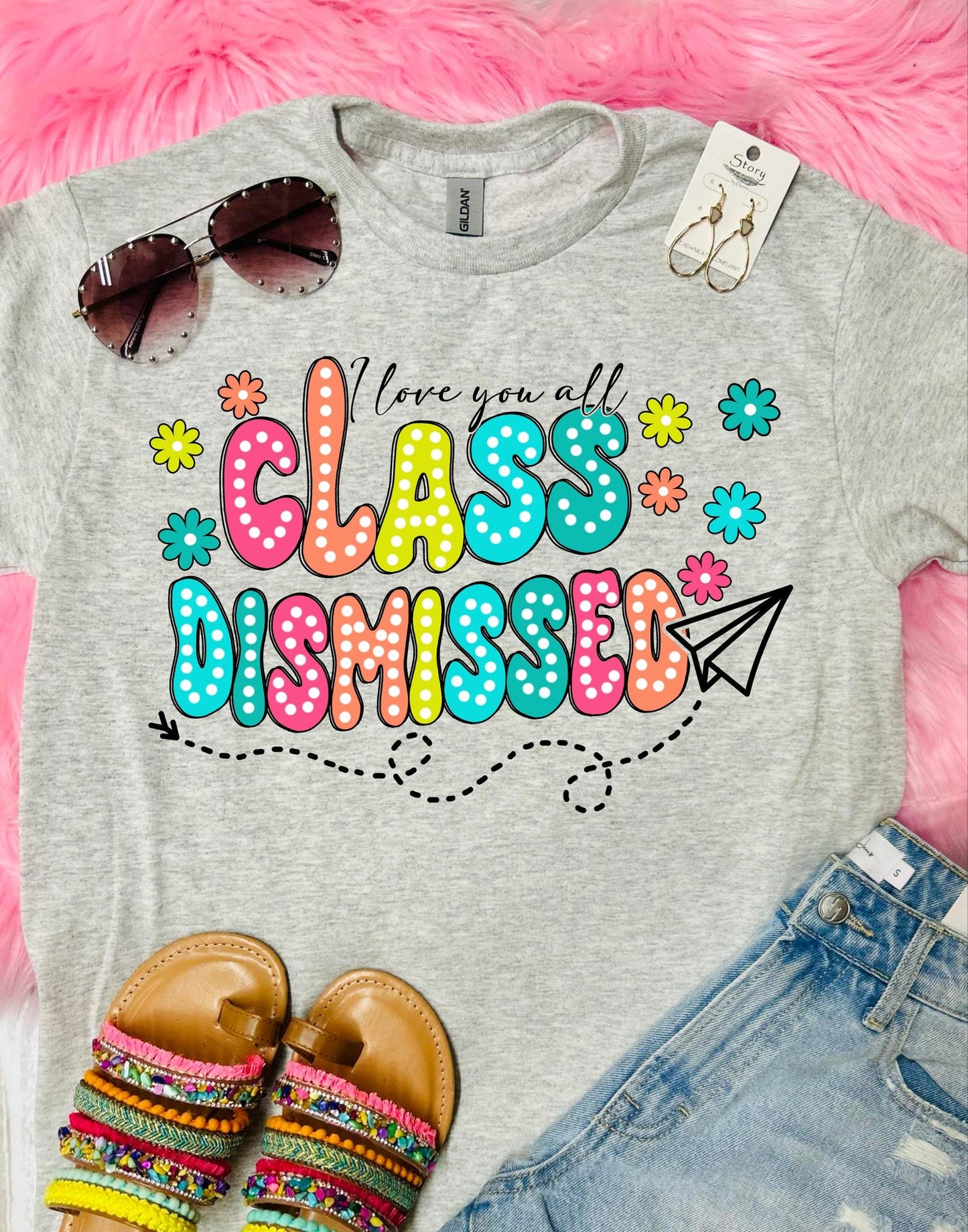 I Love You All, Class Dismissed Ash Grey Tee