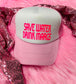 *TRUCKER HAT PUFF* Save Water Drink Margs Pink Hat