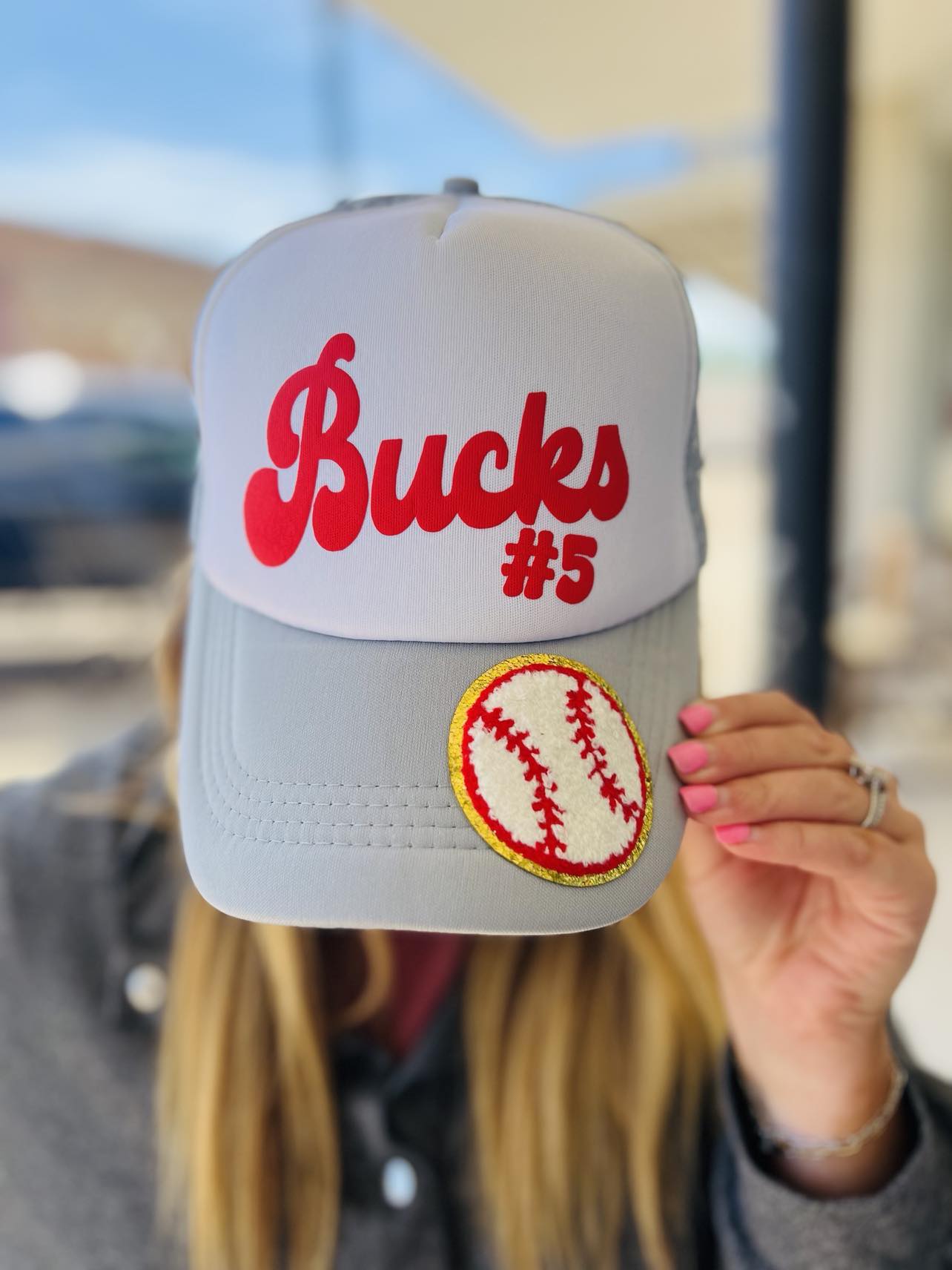 *PUFF* Custom Mascot and Number Patched Spirit Trucker Hat