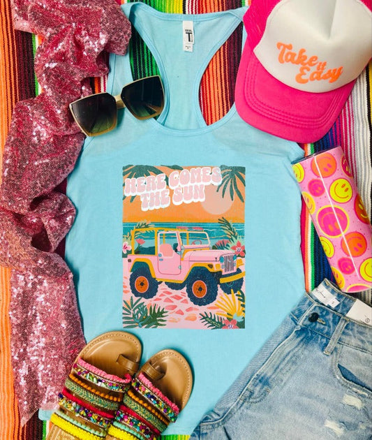 *DTF* Here Comes The Sun Jeep Cancun Next Level Tank