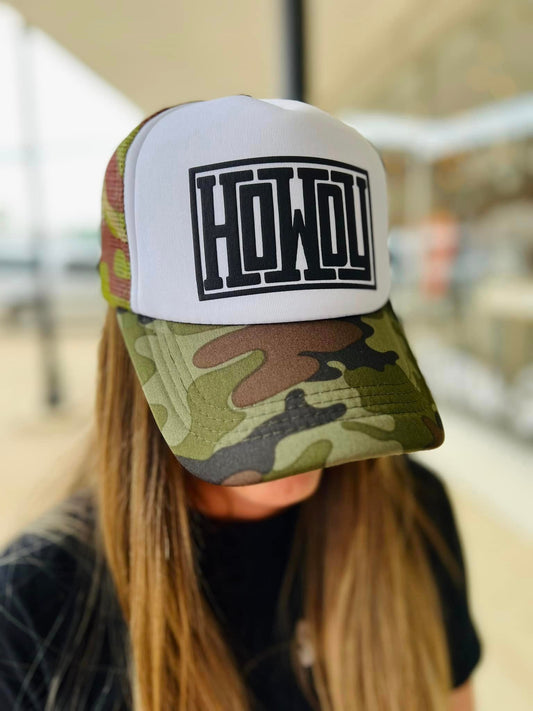 *TRUCKER HAT DTF* Howdy Camo Trucker