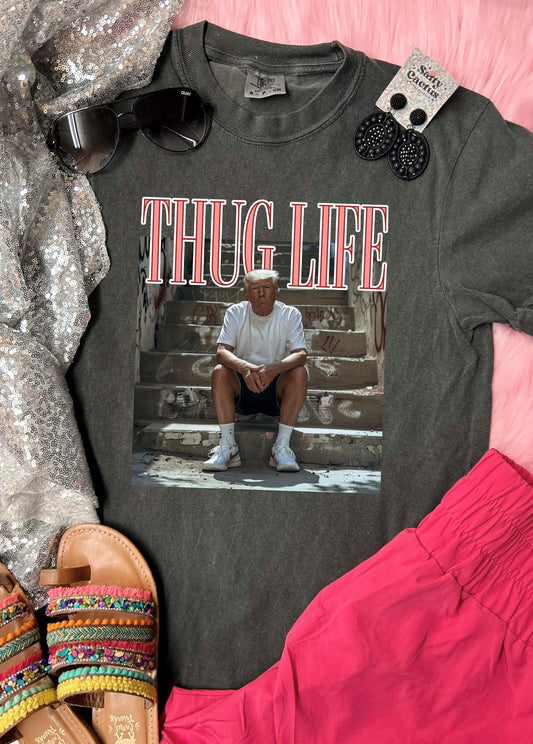 *DTF* Thug Life Tronald Drump Pepper Comfort Color Tee