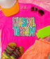 *DTF* Colorful Dalmation Name Neon Pink Comfort Color Tee