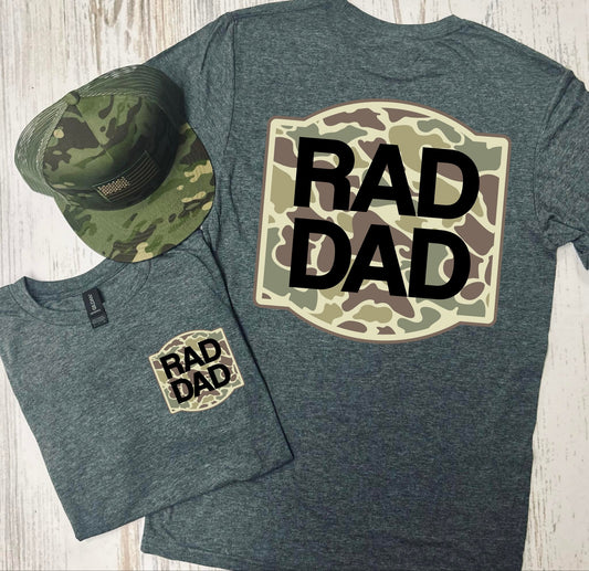 *DTF* Camo Rad Name Dark Grey Tee