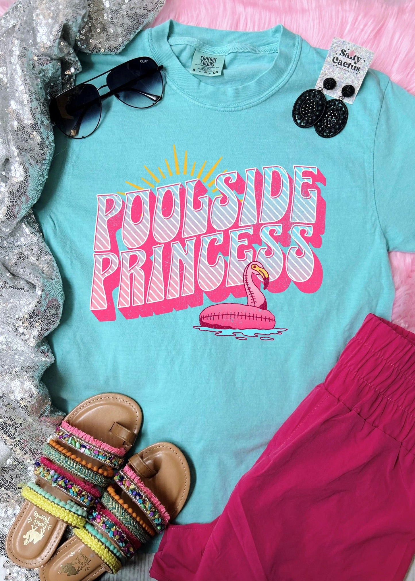 *DTF* Poolside Princess Chalky Mint Comfort Color