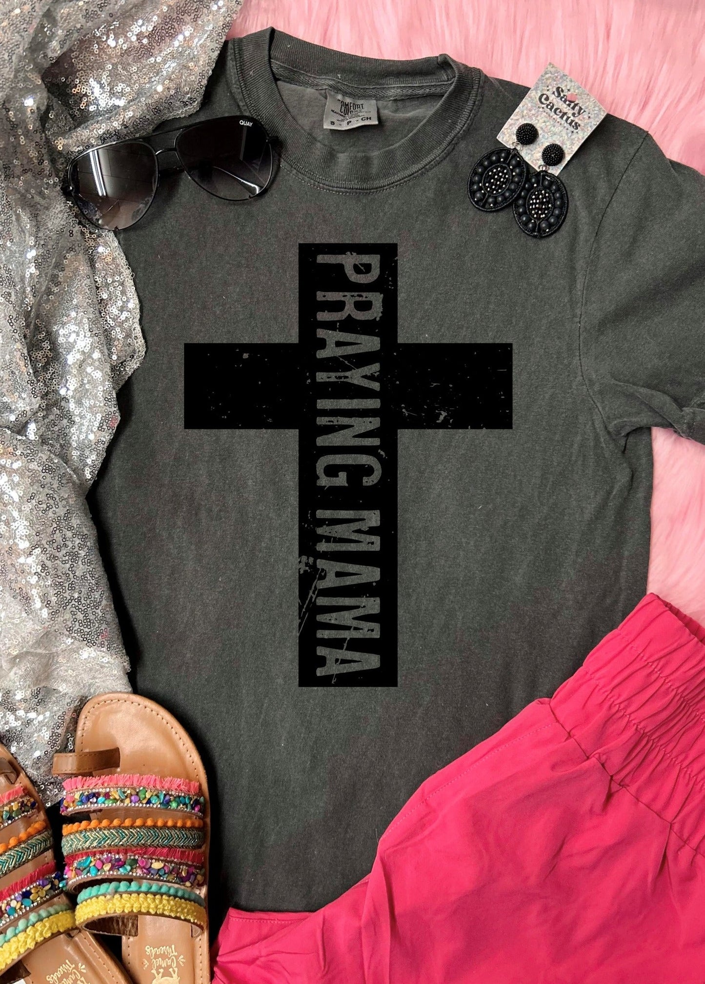 *DTF* Praying Mama Comfort Color Tee