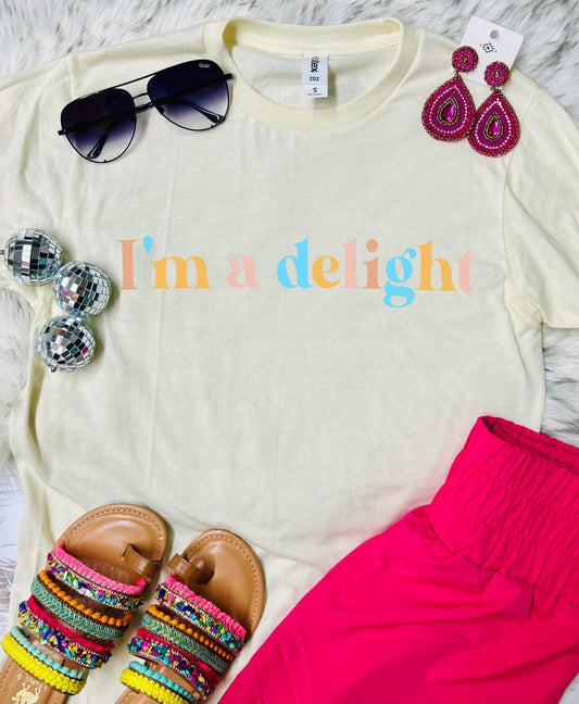 *DTF* I'm a Delight Ivory Tultex Tee