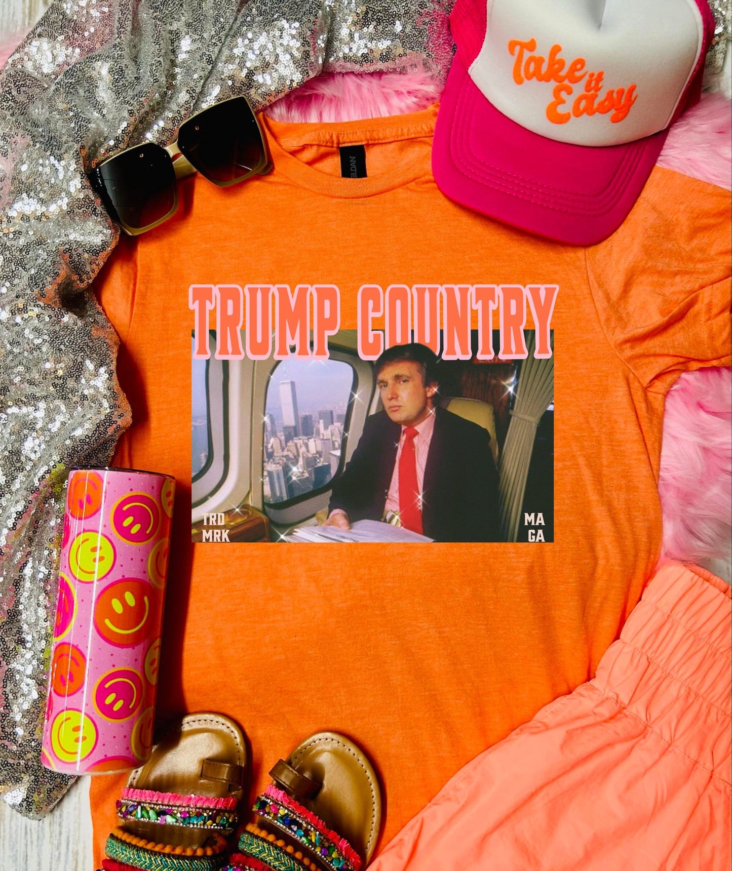 *DTF* T Country Heather Orange Tee