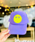 *TRUCKER HAT PUFF* Palm Smiley Neon Yellow Puff