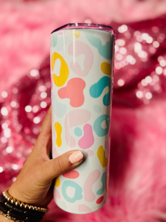 *TUMBLER* Neon Leopard Tumbler