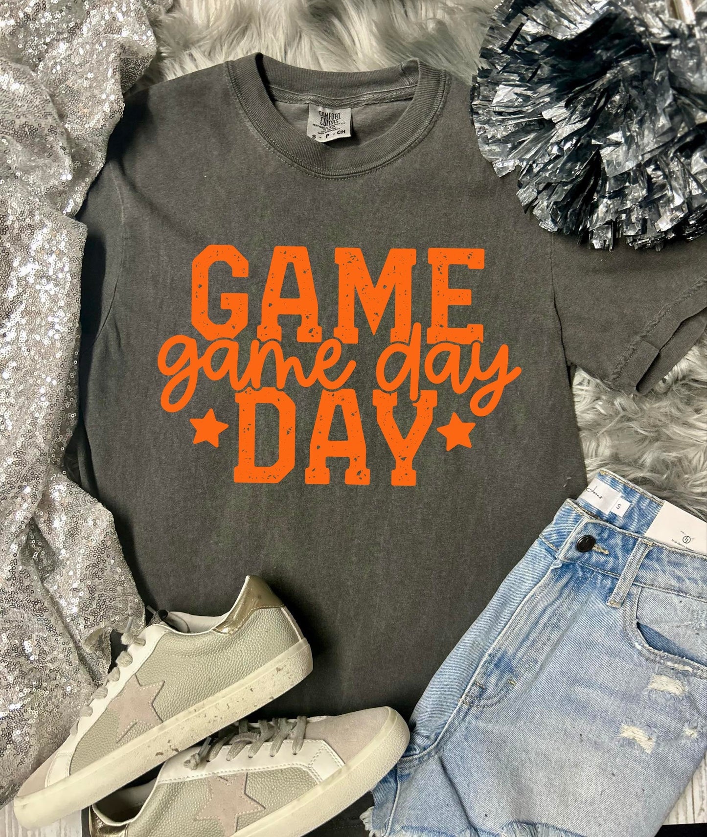 *DTF* Color Game Day Star Comfort Color Tee