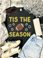 *DTF* Tis the Season Star Football Black Tultex Tee