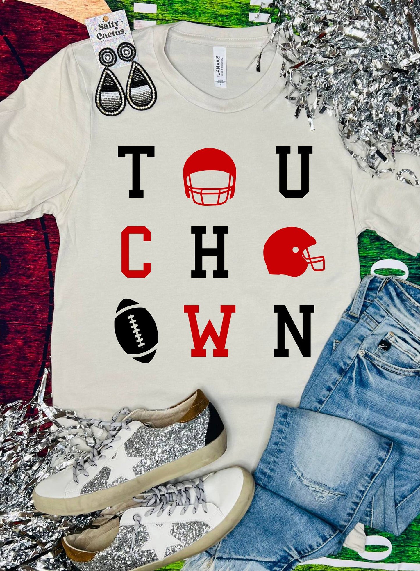 Game Day Touchdown Tan Tee