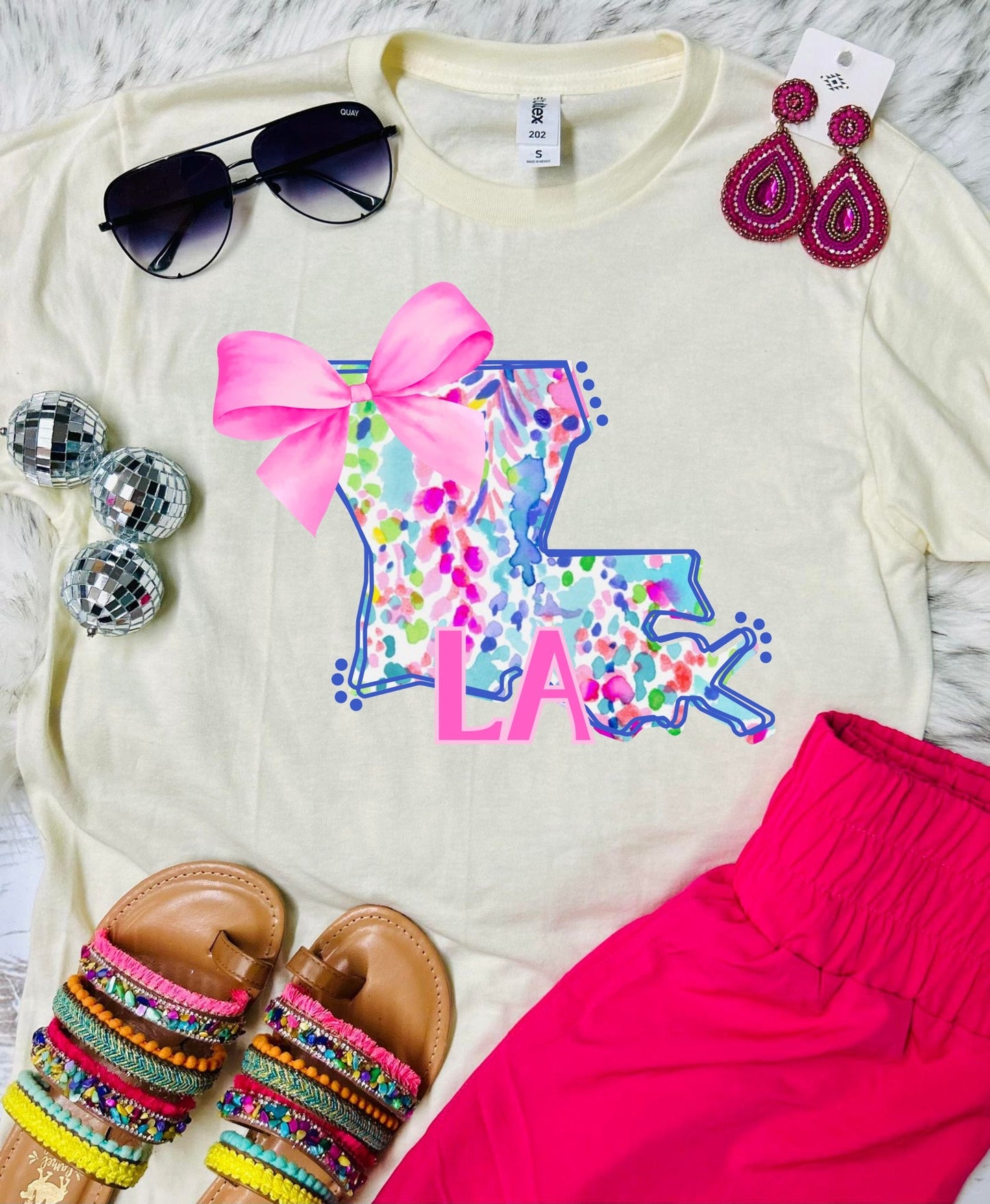 *DTF* Lilly State Tees Natural Tultex Tee