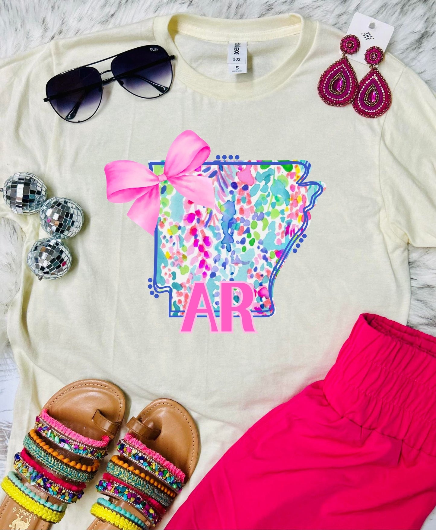 *DTF* Lilly State Tees Natural Tultex Tee