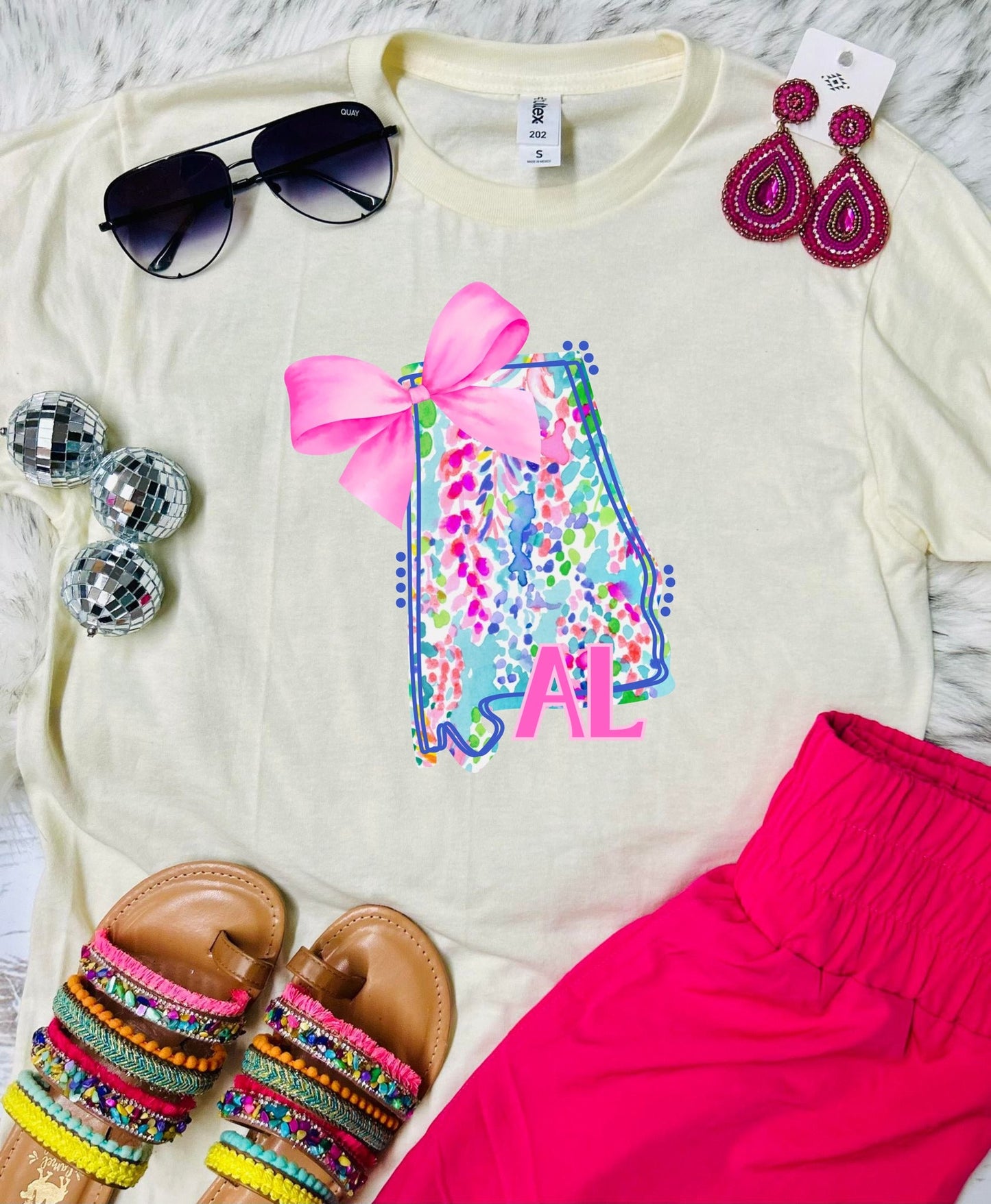 *DTF* Lilly State Tees Natural Tultex Tee