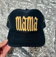 *TRUCKER HAT PUFF* Mama Boujee Design all Black Trucker