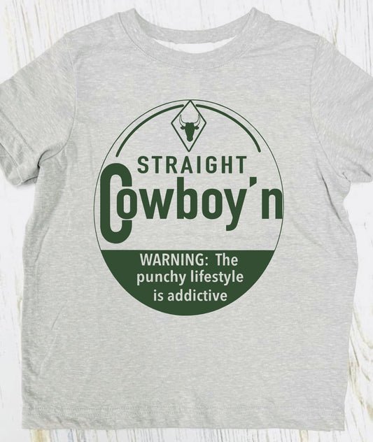 Straight Cowboy Ash Grey Tee