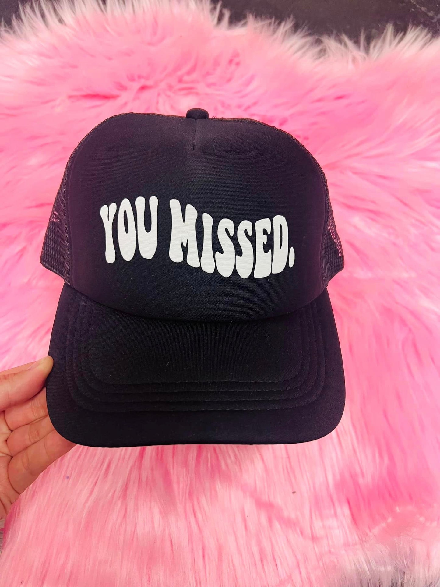 *TRUCKER HAT PUFF* You Missed All Black Trucker