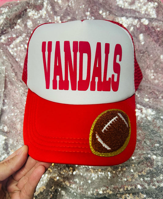 *TRUCKER HAT CUSTOM PUFF* Football Patch