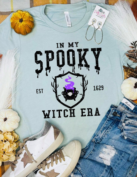 In My Spooky Witch Era Dusty Blue Tee