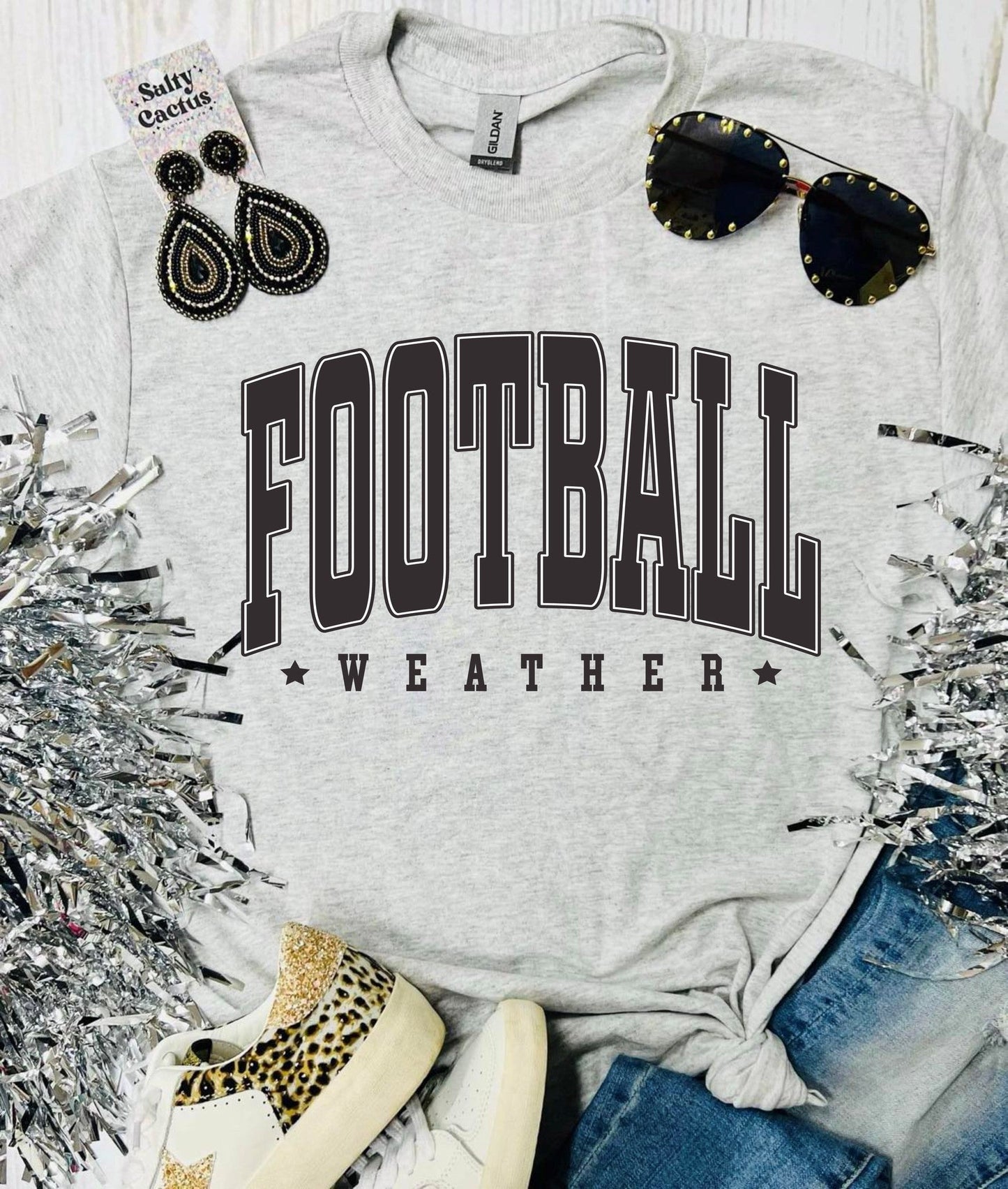 Football Weather Ash Grey Tee