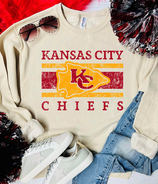 Chiefs Vintage Tan Sweatshirt