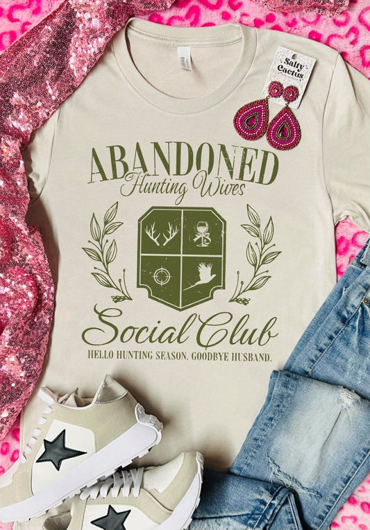 Abandoned Hunting Wives Tan Tee