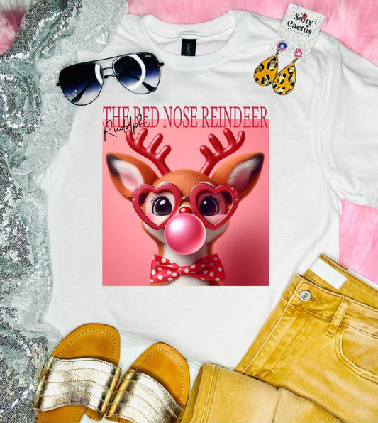 Rudolph Bubble White Tee