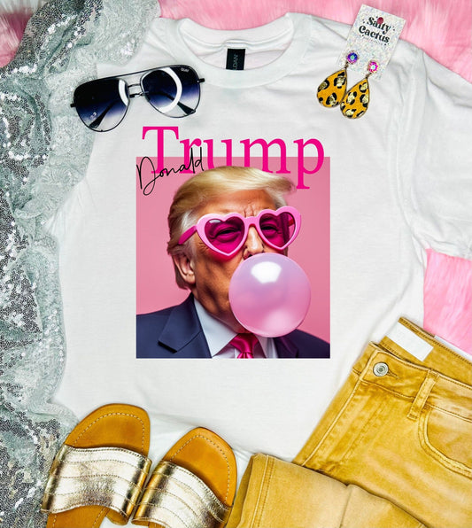 Donald Bubble White Tee