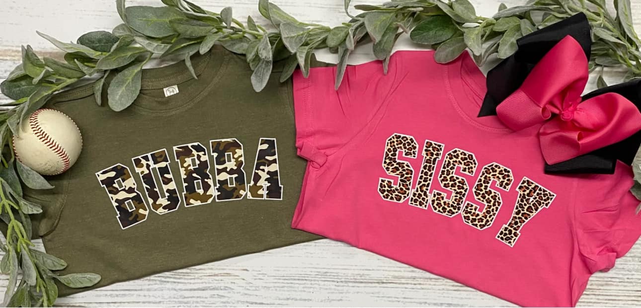 *DTF* Kids Bubba and Sissy Tees