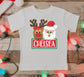 *DTF* Reindeer Custom Names Tan Tee