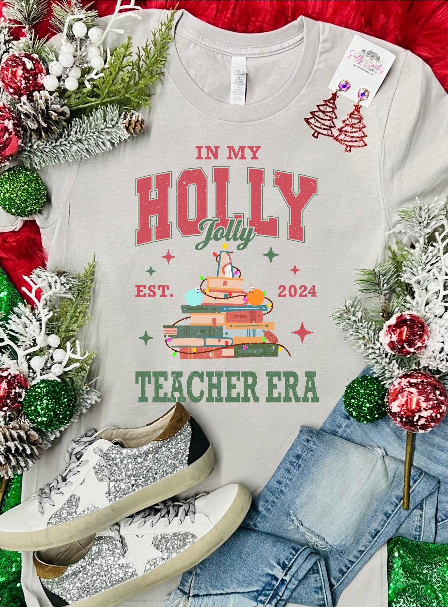 In My Holly Holly Teacher Era Tan Tee