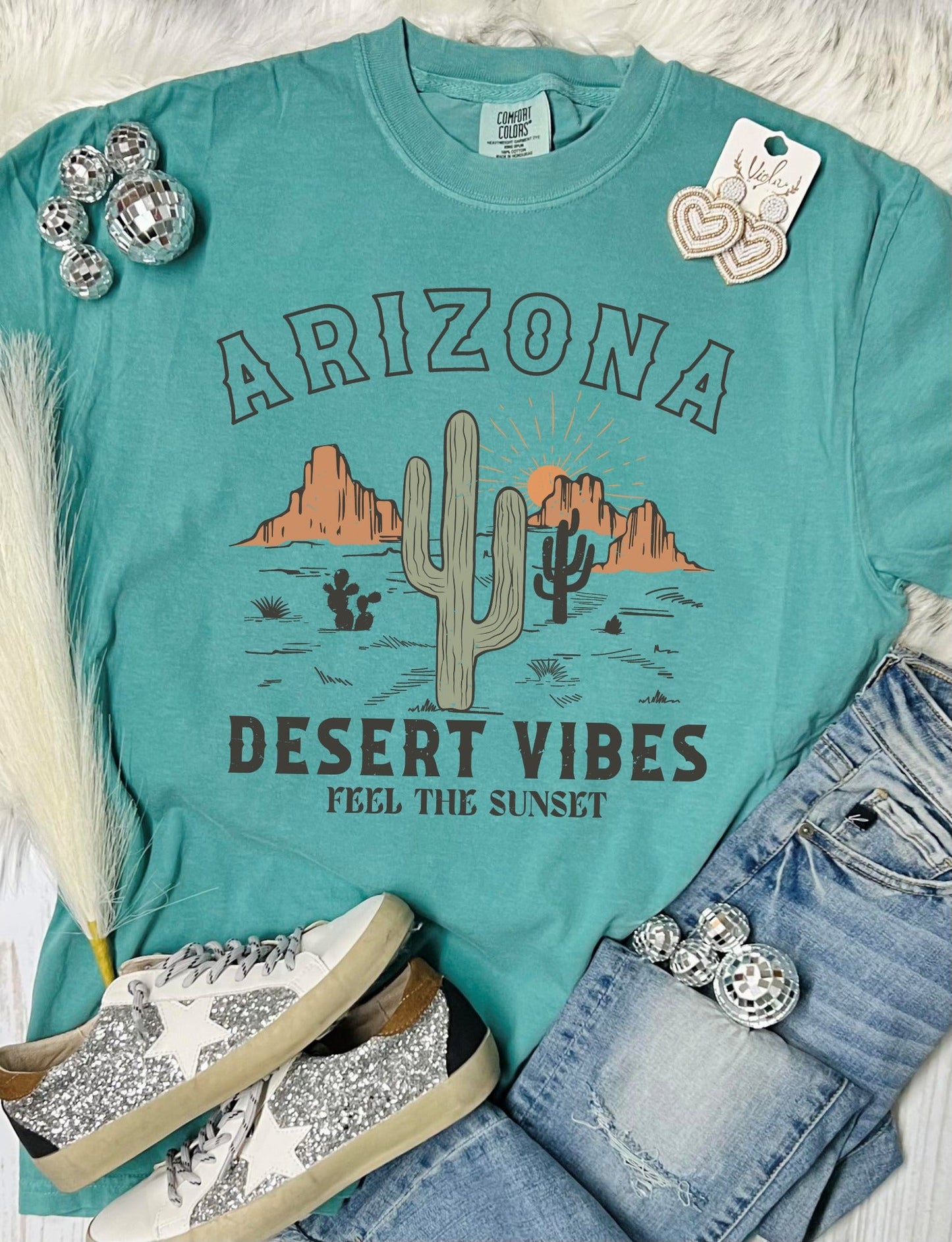 *DTF* Arizona Desert Vibes Seafoam Comfort Color