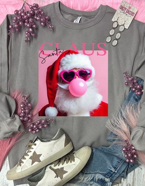 *DTF* Santa Claus Bubble on Rock Sweatshirt