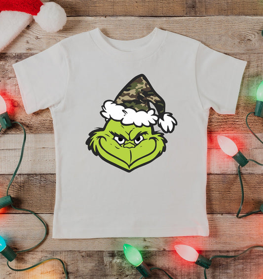 *DTF* Grinch With Camo Tan Tee