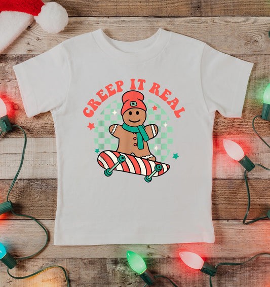 *DTF* Creep It Real Gingerbread Tan Tee