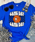 *DTF* Game Day Game Day Basketball Checkered Colorful Tees