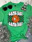 *DTF* Game Day Game Day Basketball Checkered Colorful Tees